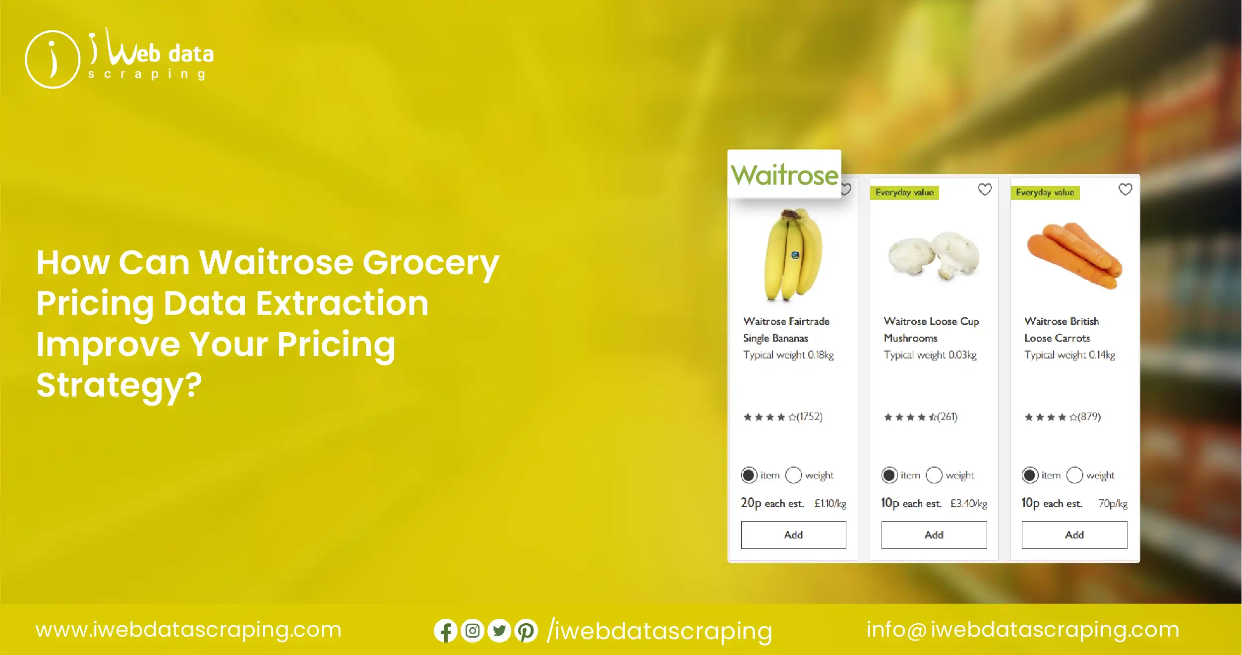 How Can Waitrose Grocery Pricing Data Extraction Improve Your Pricing Strategy